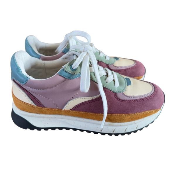 Madewell Kickoff Trainer Sneakers in Colorblock Leather & Suede Women’s Size 5.5 - Picture 7 of 10